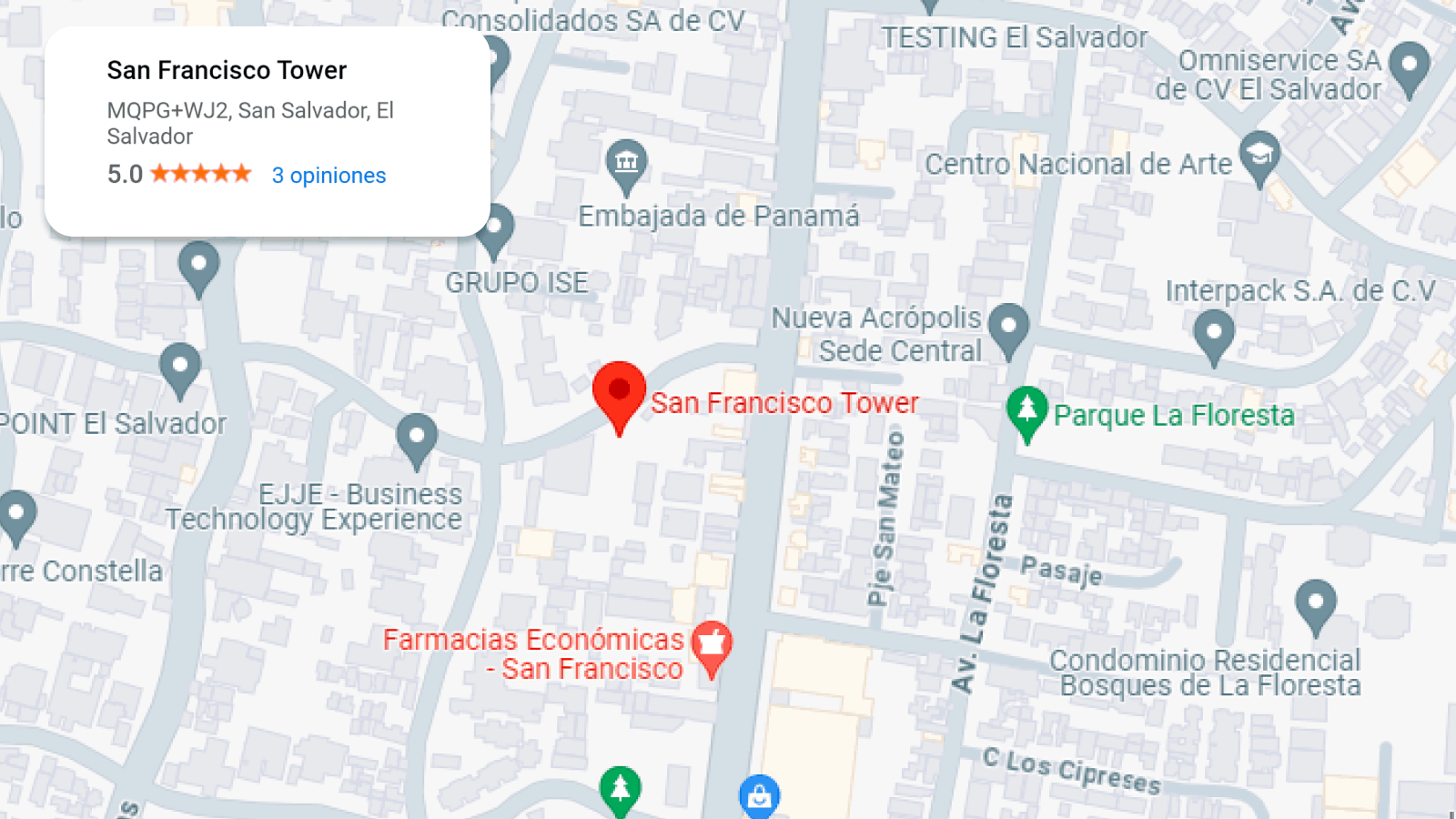 Ubicación- San Francisco Tower